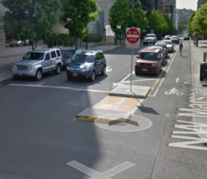 Diverter at Marshall and 9th