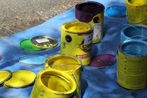 Intersection Painting Paint Cans