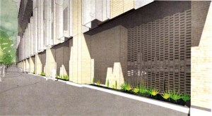 Proposed building along Kerby