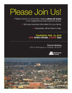 Air Toxin Meeting Flyer