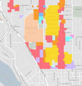 Map of zoning changes in Eliot