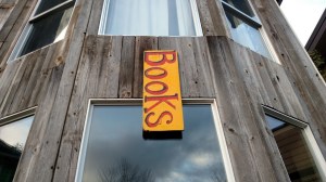 Books sign at Black Hat Books