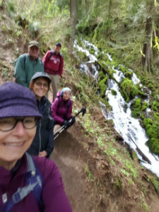 Walking Group Friends on a hike