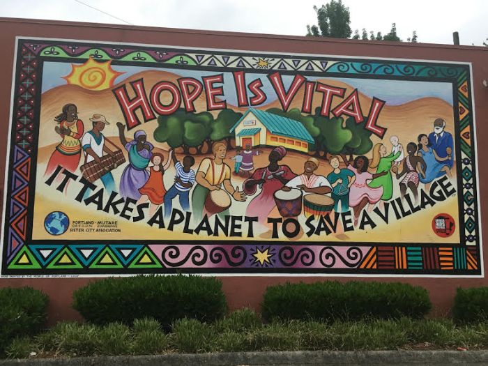 Photo of Hope is Vital mural