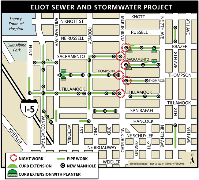 Eliot Sewer and Stormwater Project Map